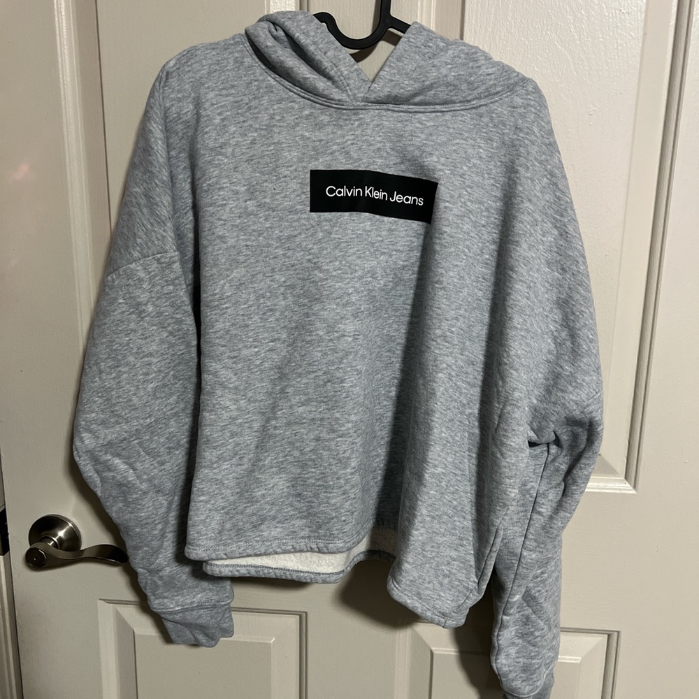 Calvin Klein Jeans Heather Gray Women's Hoodie